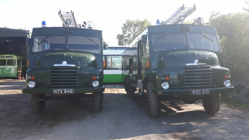 Green Goddess at AD Rains Coaches in Brinkworth