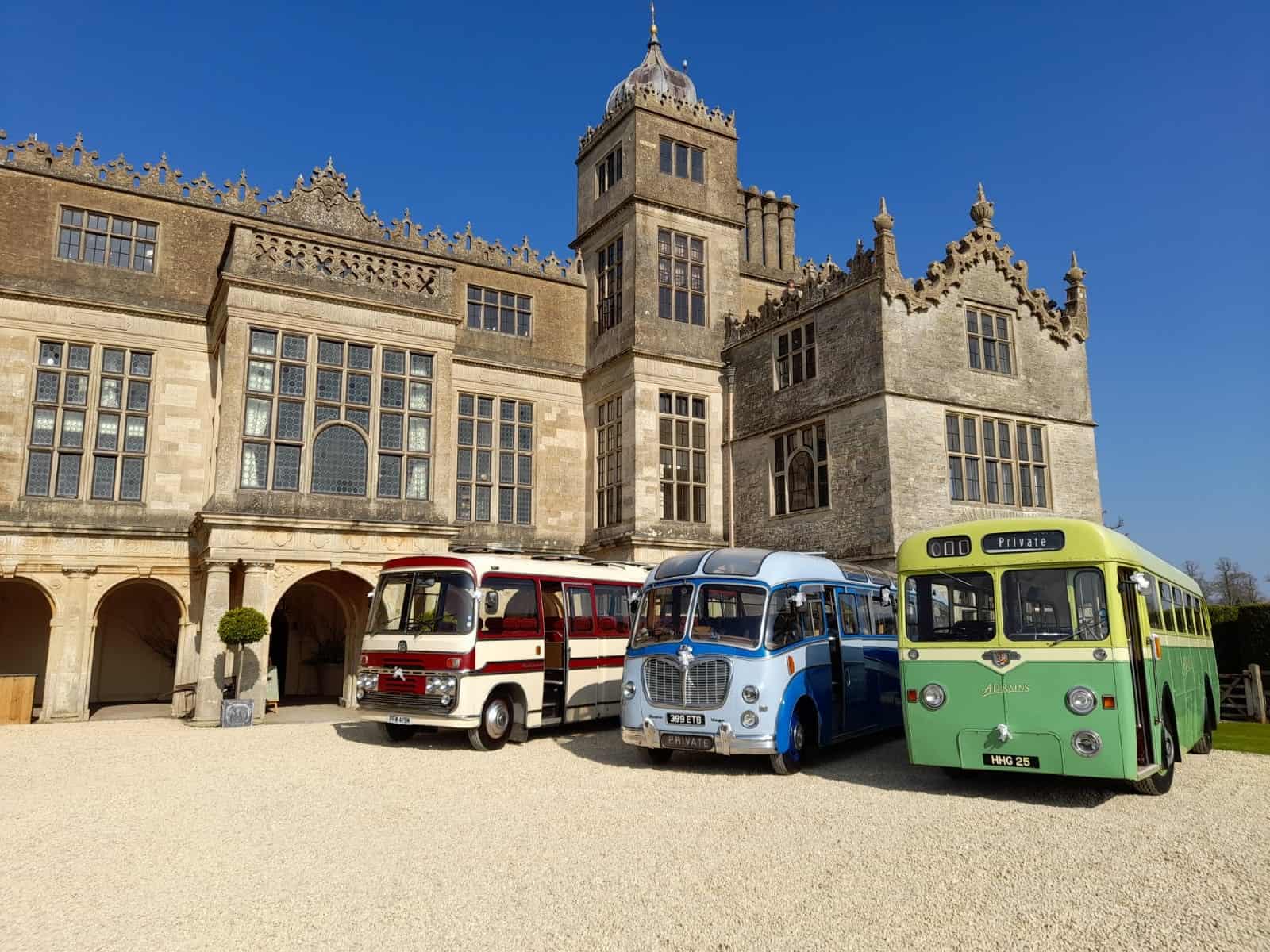 Coaches used for group outings and day trips